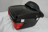 Black Cherry King Tour Pak with Lights for Harley Touring