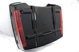 Vivid Black Chopped fits Harley Davidson HD Tour Pak Trunk Pack w/ Red reflector