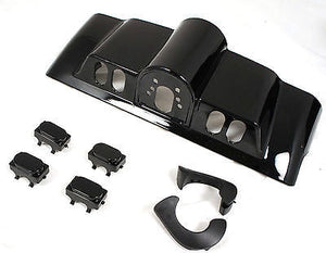 Mutazu Black Pearl Inner Fairing Cap kit w/ switch cap fits Harley Touring