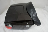 Black Cherry King Tour Pak with Lights for Harley Touring