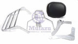 Mutazu Sissy Bar Backrest w/ Luggage Rack fits Kawasaki Vulcan VN900 900 VN