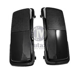 Mutazu 6 x 9 Speaker Lids Vivid Black for Harley Touring Hard Saddlebags