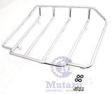 Top Rail Chrome metal luggage rack fit Harley Davidson Tour pak Razor Chopped