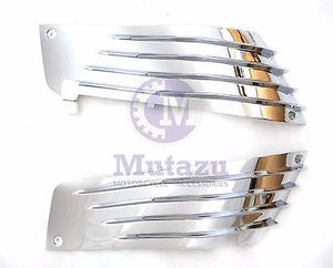 Chrome Fairing Set Upper Side Panel  Kawasaki 06-11 Ninja ZZR1400 ZX-14R ZX14R