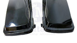 A Pair of Glossy Vivid Black Hard Saddle bag Lids for Harley HD Touring FLH FLT
