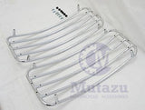 Universal MU Hard Saddlebags - Chrome Metal Top Rack Rails