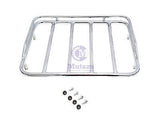 Mutazu Chrome Finish Luggage Top Rack Top Rail for Harley Tour Pak FLH FLT 97-13