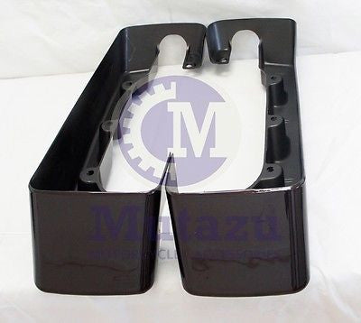 Mutazu Black Cherry Saddlebag Extensions For Harley Touring FLHR/FLTR/FLHX – CVO Style (FEX-006-BC)