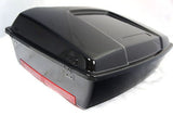 Vivid Black Chopped fits Harley Davidson HD Tour Pak Trunk Pack w/ Red reflector