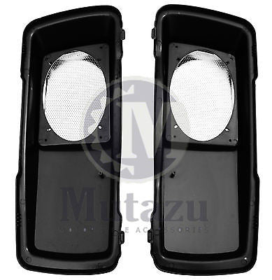 6 x 9 Speaker Lids - Black with Chrome Grills 94-13 – Mutazu Inc.