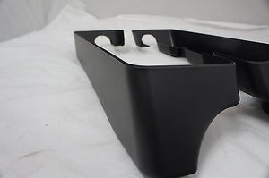 Matte Black 4" Double Cut Extensions Harley Touring Hard Saddlebag Saddle bags