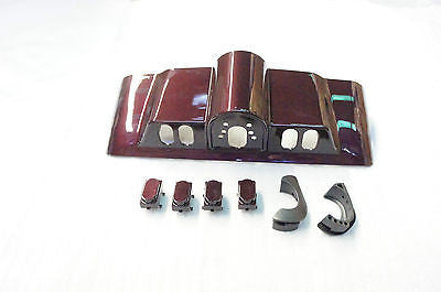 Mutazu Black Cherry Inner Fairing Cap kit w/ switch cap fits
