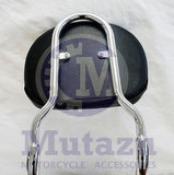 Mutazu chrome Sissy Bar Backrest for Honda Shadow VLX600  VT600 600 1988-1998