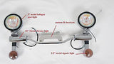 Custom fit Full Size Chrome Metal light bar fit Honda ACE 750 VT750