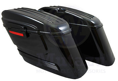 Universal HL Hard Saddlebags - Black Out