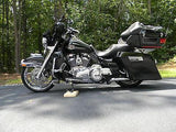 Mutazu 4" Vivid Black Fits Harley HD Stretched Extended Touring Hard Saddlebag