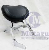 Chrome Sissy Bar Backrest & Luggage Rack for Honda Rebel 250 1985-2015