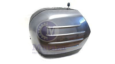 Silver Pannier Saddlebag for 2008-2014 Kawasaki Concours ZG1400