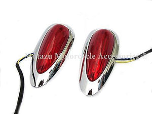 Universal HL Hard Saddlebags - Tear Drop LED Lights