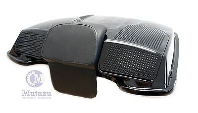 Vivid Black Dual 6x9 Speaker Lid for Harley Tour Paks (94