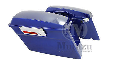 Mutazu Complete Fat Ass Wide Cobalt Blue Hard Saddlebag Fits