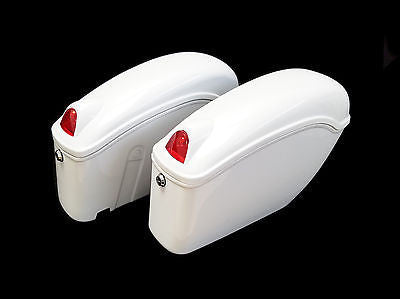 Universal FY Hard Saddlebags - Gloss White