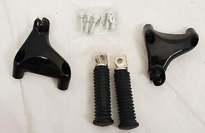 Mutazu Passenger Foot Peg Rest w/ mounting brackets fit Harley Sportster 04-2013