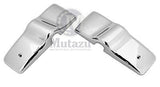 Mutazu Aftermarket Freightliner Truck mirror post Chrome Covers, Sold in pair
