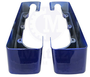 4" CVO Style Cobalt Blue Extensions for 94-2013 H-D Touring Hard bags
