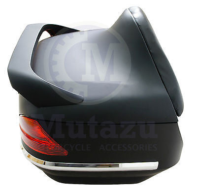 A-PRO 31 Liter Matte Black Universal Top Case Trunk For Motorcycles & Scooters