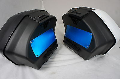 Mutazu Black Hard Pannier Saddlebag For 02-09 Honda VFR800