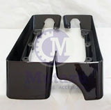 4" Black Cherry 2 into 1 CVO Saddlebag Extensions (94-2013)