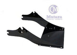 Black Detachable Two Up Rack Mount For H-D Touring 97-2008
