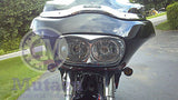 Vivid Black Bad Boy Bezel for Harley Road Glide