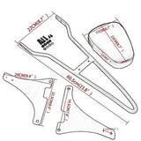Chrome Chopper Style Sissy Bar Backrest for 04 - UP Harley Sportster, 883 1200