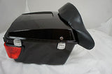 Black Cherry King Tour Pak with Lights for Harley Touring