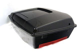 Vivid Black Chopped fits Harley Davidson HD Tour Pak Trunk Pack w/ Red reflector