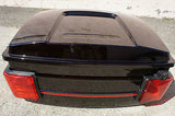 Black Cherry King Tour Pak with Lights for Harley Touring