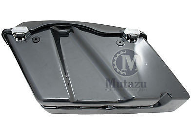 Mutazu Black Pearl Complete Hard Saddlebags for Harley Touring