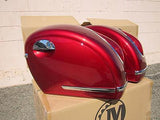 Universal MU Hard Saddlebags - Burgundy Red