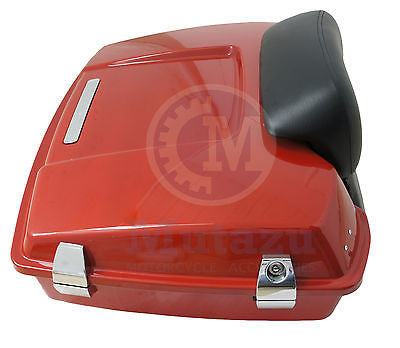 Mutazu Scarlet Red Premium Hardware Razor Tour Pak for Harley Touring