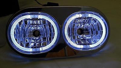 Angel Demon Eyes LED Headlight for Harley Road Glide 98-2013