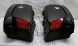 Large Mutazu Universal Detachable Hard Saddlebags in Vivid Black