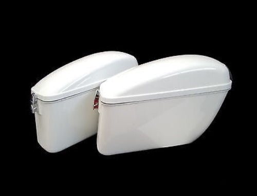 Universal LW Hard Saddlebags Gloss White – Mutazu