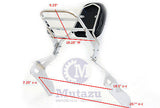 Mutazu Sissy Bar Backrest and Luggage Rack for Suzuki Boulevard M109R 06-15