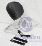 Mutazu Premium Sissy Bar Backrest & Luggage Rack for Suzuki VZ800 Marauder