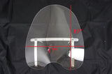 Universal clear windshield wind shield fits all cruisers with 7/8" 1" handle bar