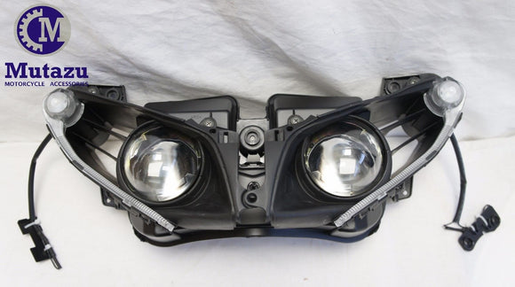 Premium Quality LED Headlight assembly for Yamaha YZF-R1 2012 2013 2014 Clear