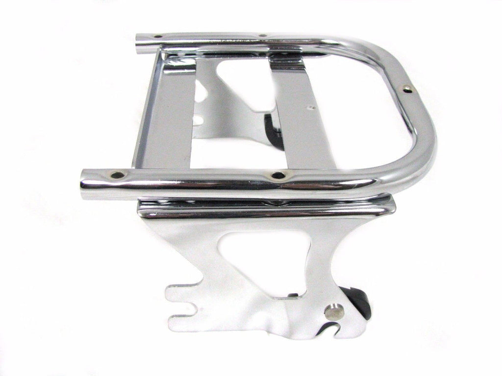 Mutazu Detachable Two-Up Tour Pak Rack Mount – Harley Touring FLH FLT 1997-2008 – Chrome