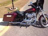 Sportster Saddlebag Conversion Brackets for Using Harley Touring hard bags 04-14